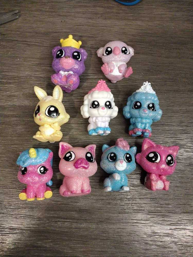 Tic Tac Toy XOXO Blip Friends Glitter Figures & Pets – LOT See Pictures) 9 Total
