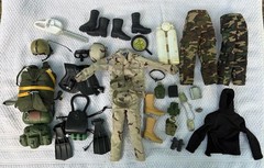 Vintage GI Joe Uniforms Accessories Lot Airborne Parachute Scuba China Hasbro