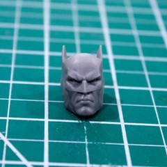 Custom Resin Caped Crusader head cast 7in. scale 1:10 McFarlane Batman TDK