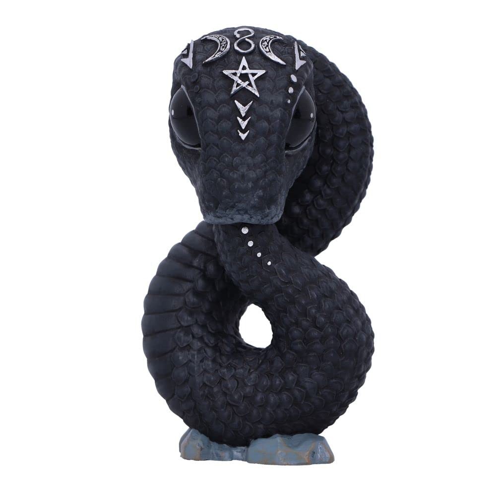 Nemesis Now Cult Cuties Ouroboros Snake 9.6cm, Resin, Black, Ouroboros Occult Sn