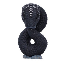Nemesis Now Cult Cuties Ouroboros Snake 9.6cm, Resin, Black, Ouroboros Occult Sn