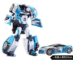 Tobot V Tornado Athlon: Transforming Police Car Robot Action Figure Toy IN BOX