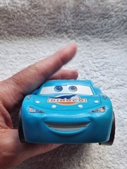 Lot Of 3 Disney Pixar Lightening McQueen, Mater, DJ Blue Hotrod