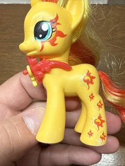 My Little Pony G4 Sunset Shimmer w/ Necklace Cutie Mark Magic 2014 FIM 3″