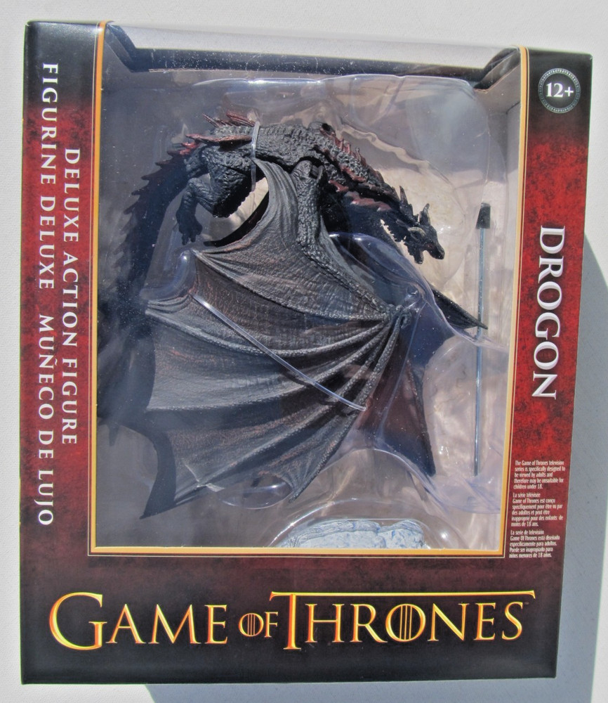 SEALED HBO GAME OF THRONES BLACK DROGON DELUXE BOX ACTION FIGURE McFarlane Toys
