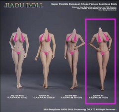 US JIAOU DOLL 1/6 JOQ-10E-BS Seamless Female Body Big Bust Suntan 12″ Figure Toy
