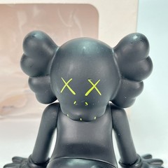 KAWS Holiday Taipei Matte Black Vinyl Figure Relaxed Seated Collectible Art Toy