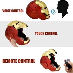 Autoking Iron Man Mask Mk5 1:1 Helmet Wearable Voice Touch Cosplay Props Jarvis