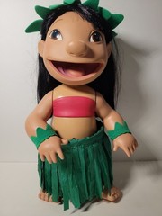 Vintage 2001 Lilo & Stitch Dancing Talking Musical Hula Doll- Works