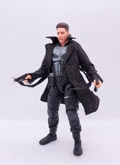 SU-PNTLC-BLK: 1/12 black trench coat for Marvel Legends TV Punisher figure