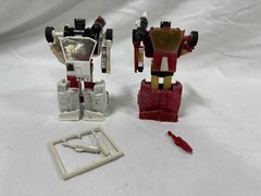 Transformers G1 Red alert And Sideswipe Accessories Lot Vintage Original