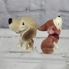 Mini Puppy Dogs Flocked Figures Lot of 5 Some Puppy in My Pocket