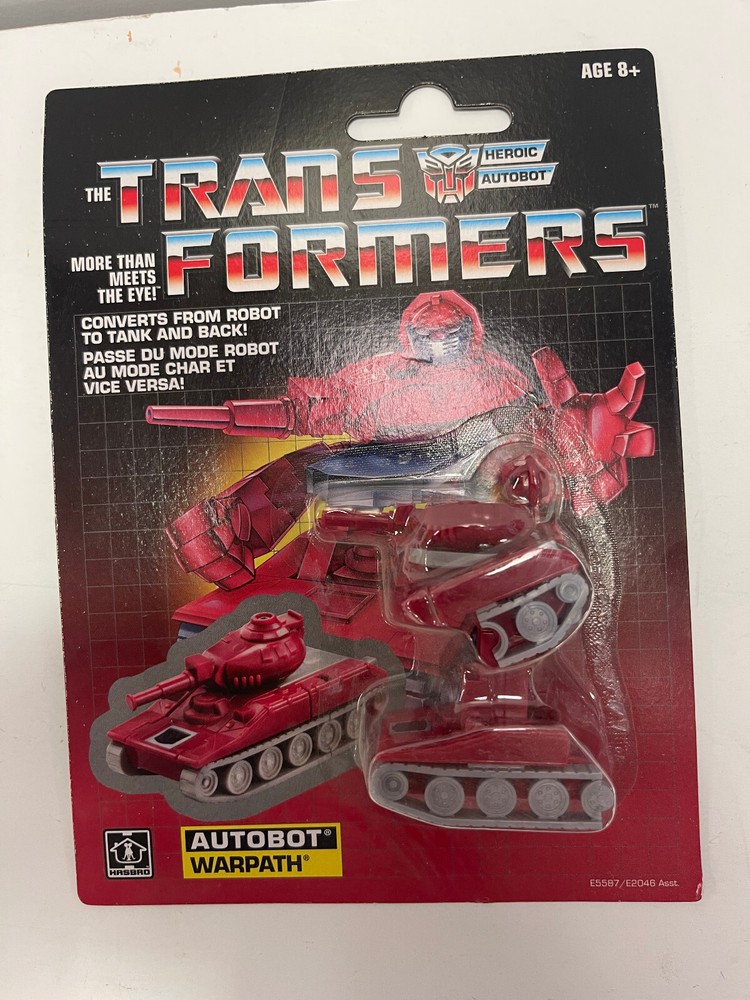 Transformers G1 minibot Autobot Warpath Reissue New Walmart Exclusive Retro