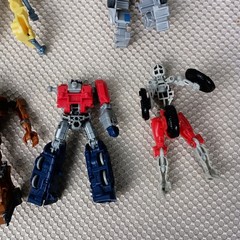 Lot (7) Transformers Rise of Beasts Figures Flex Changer Cheetor Optimus Primal