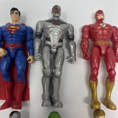 DC Comics Justice League 4″ Spin Master Action Figures Lot of 6 Batman Cyborg