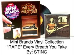 RARE Mini Brands Vinyl Really Works EVERY BREATH YOU TAKE BY STING ￼