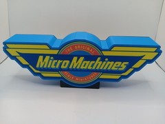 Retro Micro Machines logo lightbox sign light box for collection display