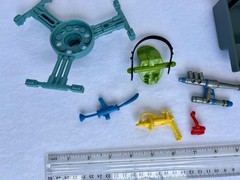 Vtg 1980’s-90’s TMNT Action Figure Parts & Accessories Lot 8 Pc Pre Owned 5.5oz