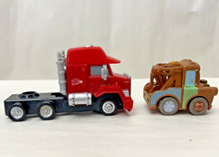 Disney Pixar Cars Mater & Mack Die Cast / Plastic Cars Trucks Mattel Lot of 2