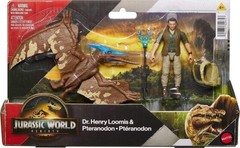 Mattel Jurassic World Rebirth Human & Dinosaur Figure Pack, Dr Henry Loomis &…