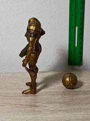 4″ GOLD TROPHY SAMUS + MORPH BALL 3-PK World of Nintendo Phazon Suit Metallic