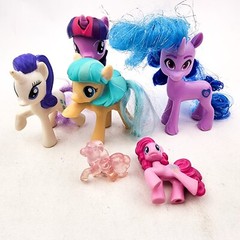 My Little Pony Figures Mixed Lot of 6 MLP Cake Toppers Various Styles