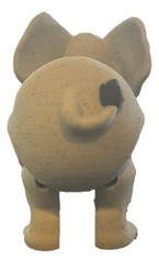 3D Printed Elephant Male Figure – Articulated Multi-Color African Animal – 3in
