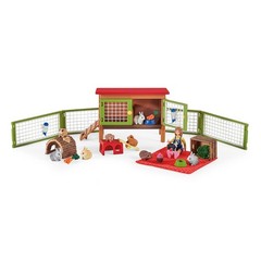 Farm World – 26 PC Little Pets Pen and Picnic Playset – Tiny Pets Farm Friend…