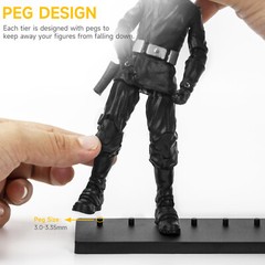 4 Tiers Display Risers Stand Shelf for 6inch Mavel Legends/ Gi Joe Action Figure