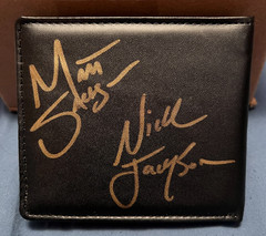Autographed AEW All Elite Crate EXCLUSIVE Young Bucks Wallet Matt & Nick Jackson