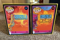 Funko Pop! Movies – Lot Of 2 Blacklight Figures # 1347 & 1348 Mothra & Godzilla