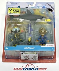 DEVSERIES Shark Bite 2 Game Pack w/Exclusive Virtual Code Shark Cage Diver – NEW