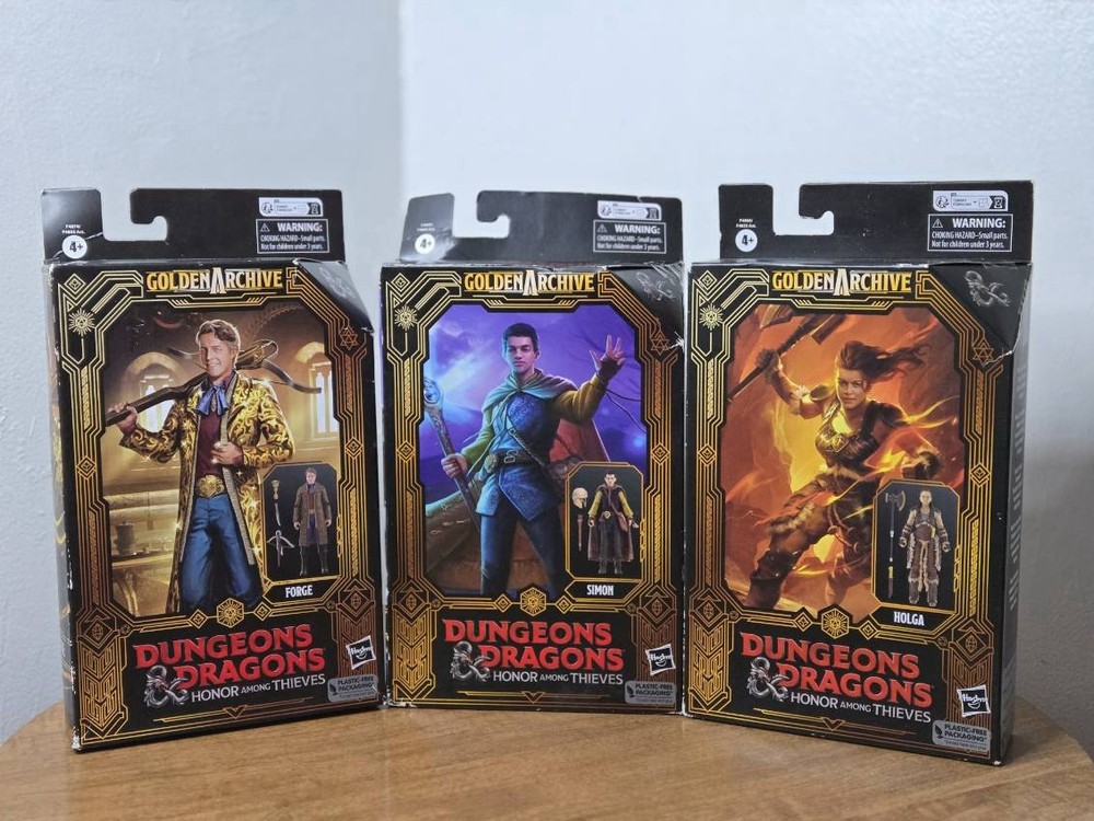 Dungeons & Dragons Honor Among Thieves Figures Lot Of 3 Holga, Simon, & Forge