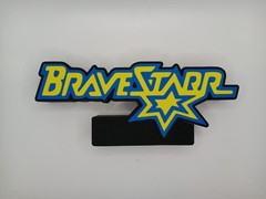 Retro Brave Star logo lightbox sign light box sign for action figure display