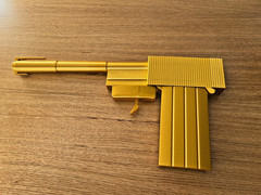 James Bond 007- The Golden Gun V2 Gold Prop 1:1 Model-Gift for him