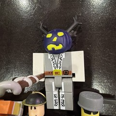 Lot of 8 ROBL0X Fig with MATT DUSEK Series 1 Pumpkin Hat Helmet & Staff NO CODE