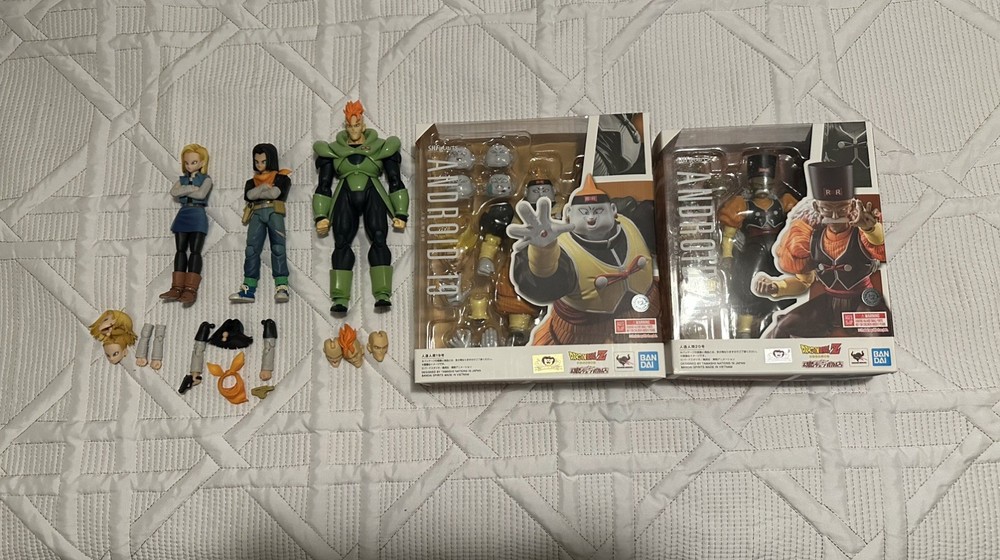 SH Figuarts ANDROID 16, 17, 18, 19 & 20- PLEASE READ DESCRIPTION