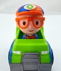 Blippi Fire Recycle Green Garbage Truck Vehicle 2019 Kideo Jazwares LLC Toy Car