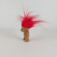 Ace Novelty Treasure Troll Doll Figure Red Hair Red Wishstone Vintage