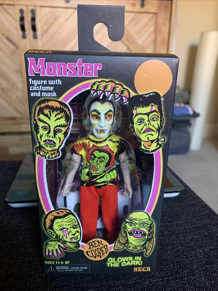 NECA Ben Cooper Dracula Glow in the Dark Action Figure w/ Costume Mask 5.5”
