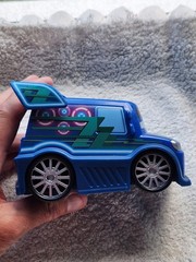 Lot Of 3 Disney Pixar Lightening McQueen, Mater, DJ Blue Hotrod