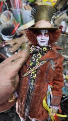 1/6 Custom JOHNNY DEPP MAD HATTER ALICE IN WONDERLAND CUSTOM FIGURE
