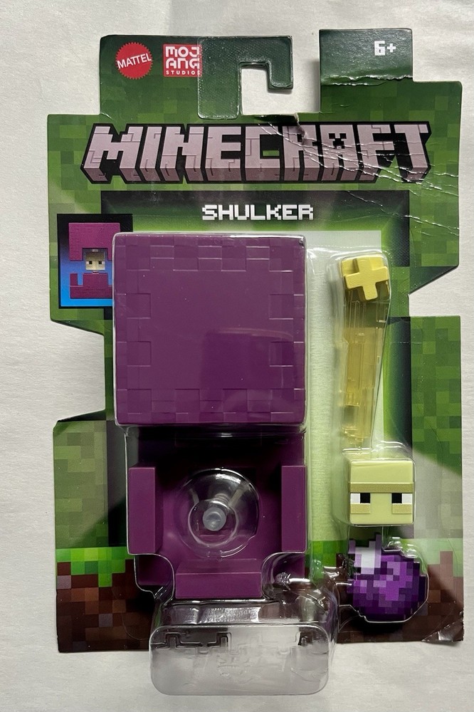 Mattel Minecraft Shulker Shell & Chorus Fruit 2.5″ Figure NEW 2025