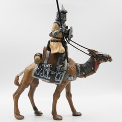 Vintage 1/18 Arab Camel Cavalry Medieval Crusader Knights Soldier Figure Model