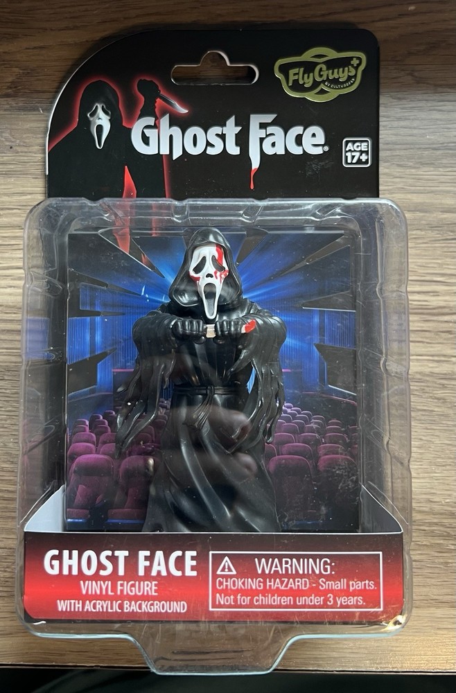 CultureFly Fly Guys GHOST FACE Vinyl Figure with Acrylic Background NEW