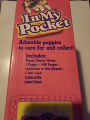 Vintage Hasbro Toys 1994 MEG Puppy In My Pocket Tuxedo 90s Display Playset Box