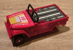 Vintage 1984 GOBOT Dynabot Motorized Military JEEP Red Charger F-15 Fighter Jet