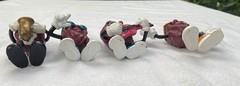 Vintage Applause Poseable Bendable California Raisins 1980s Era lot 4 Figures