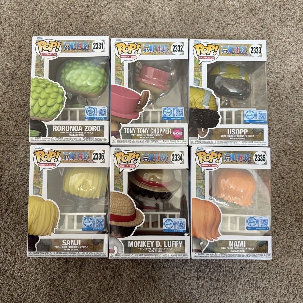 Exclusive One Piece Build A Scene Alabasta Funko Pop Set of 6 Chopper + More