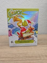 Just Play Dr. Seuss THE GRINCH Scene Figures COMPLETE SET OF 7 W/Flocked (READ)